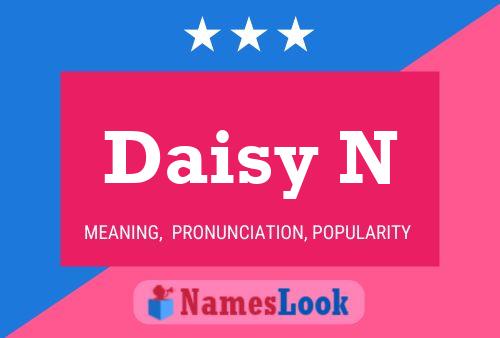 Affiche de nom Daisy N