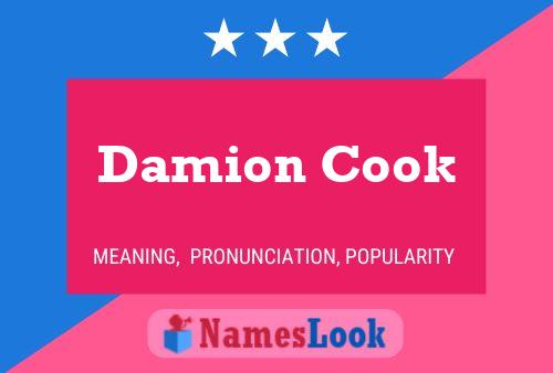 Affiche de nom Damion Cook