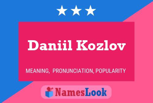 Affiche de nom Daniil Kozlov