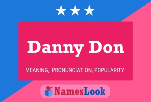 Affiche de nom Danny Don