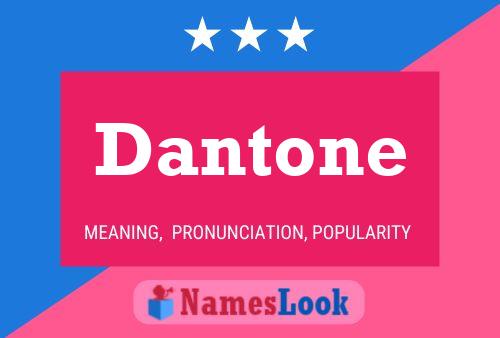 Affiche de nom Dantone