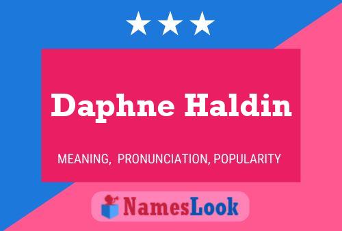 Affiche de nom Daphne Haldin