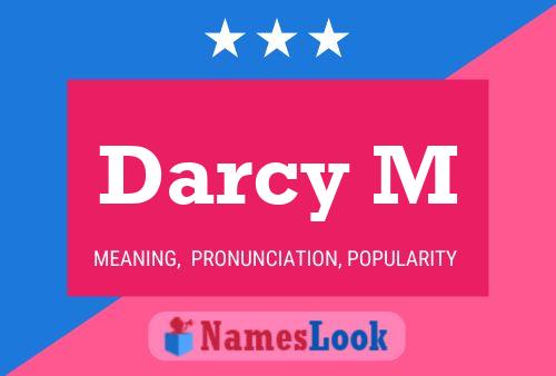 Affiche de nom Darcy M