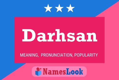 Affiche de nom Darhsan