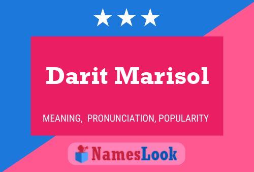 Affiche de nom Darit Marisol