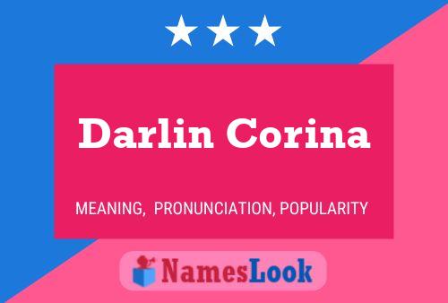 Affiche de nom Darlin Corina