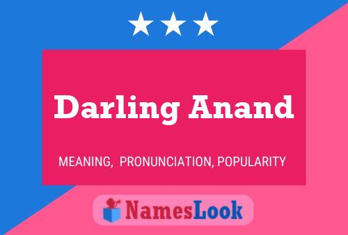 Affiche de nom Darling Anand