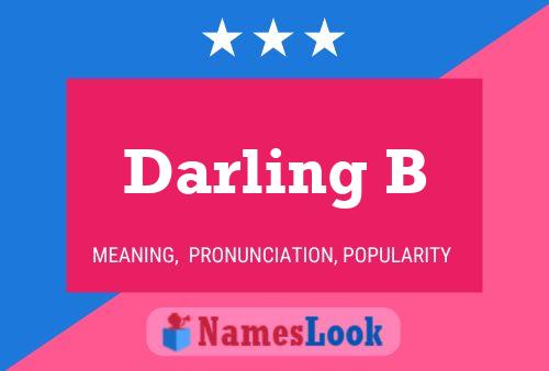 Affiche de nom Darling B