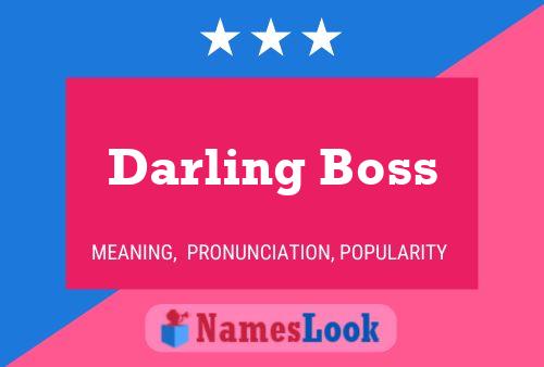 Affiche de nom Darling Boss