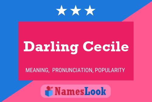 Affiche de nom Darling Cecile