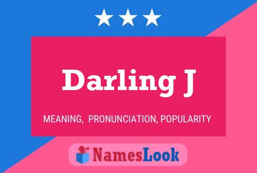 Affiche de nom Darling J