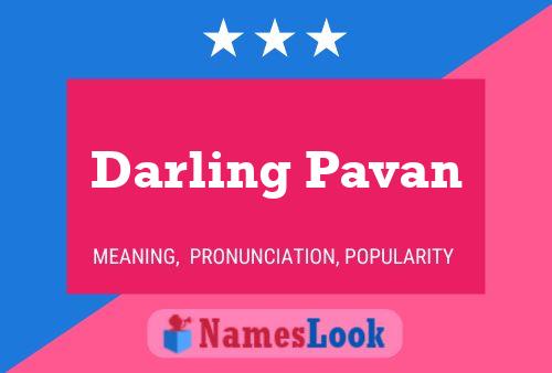 Affiche de nom Darling Pavan