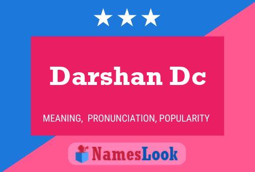 Affiche de nom Darshan Dc