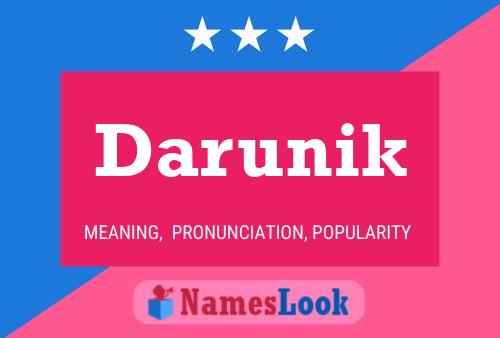 Affiche de nom Darunik