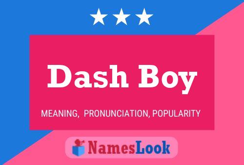 Affiche de nom Dash Boy