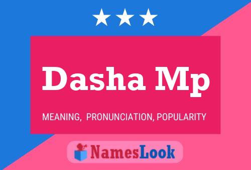 Affiche de nom Dasha Mp