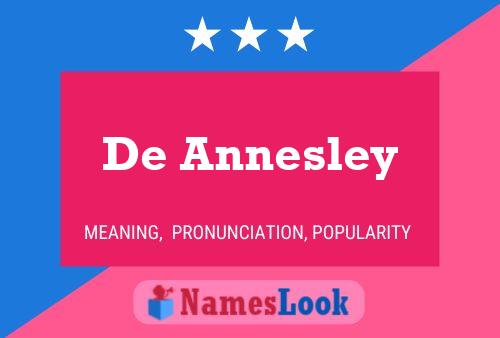 Affiche de nom De Annesley