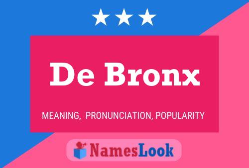 Affiche de nom De Bronx