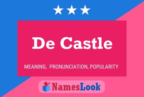 Affiche de nom De Castle