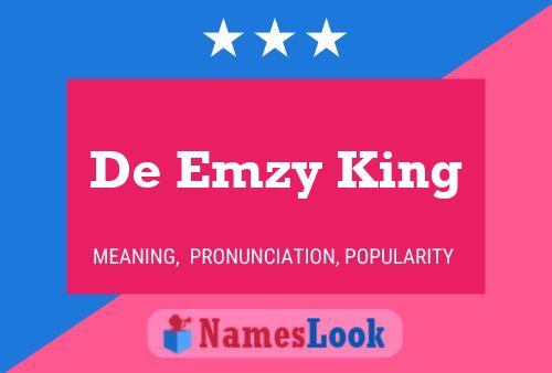 Affiche de nom De Emzy King