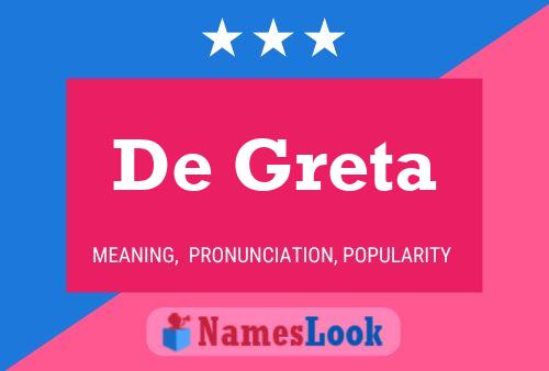 Affiche de nom De Greta