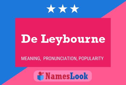 Affiche de nom De Leybourne