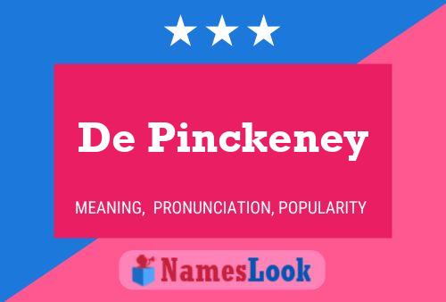 Affiche de nom De Pinckeney