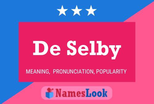 Affiche de nom De Selby