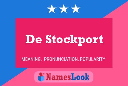 Affiche de nom De Stockport