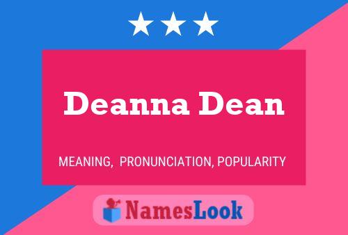 Affiche de nom Deanna Dean