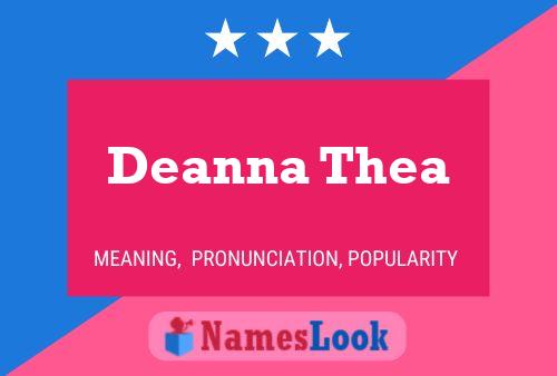 Affiche de nom Deanna Thea