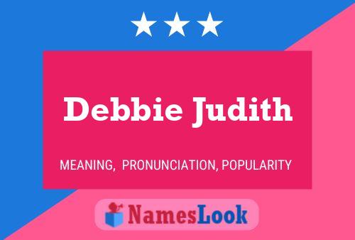 Affiche de nom Debbie Judith