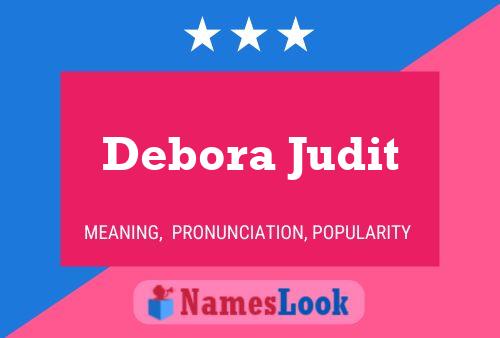 Affiche de nom Debora Judit