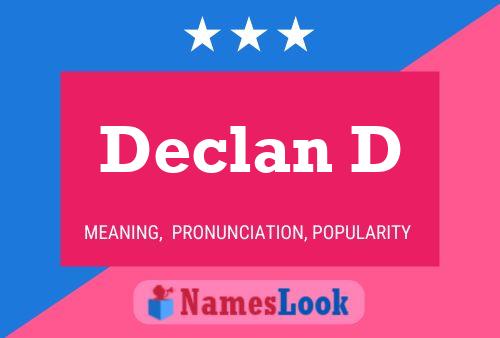 Affiche de nom Declan D