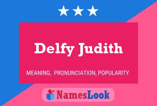 Affiche de nom Delfy Judith