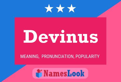 Affiche de nom Devinus