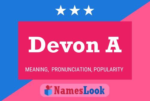 Affiche de nom Devon A