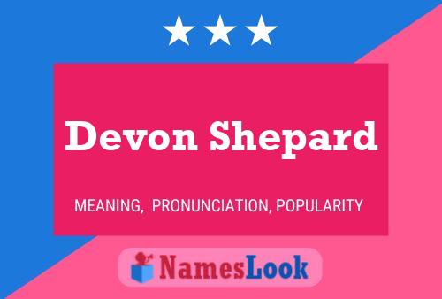 Affiche de nom Devon Shepard