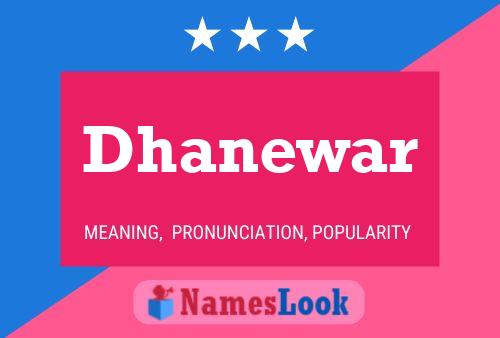 Affiche de nom Dhanewar