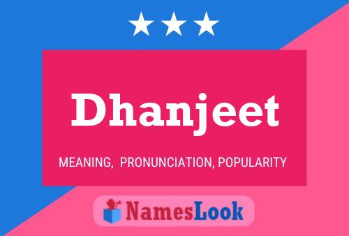 Affiche de nom Dhanjeet