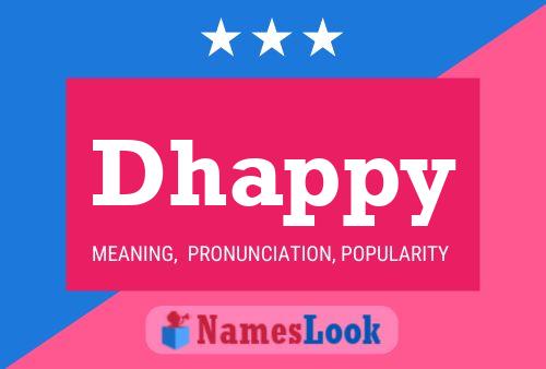 Affiche de nom Dhappy