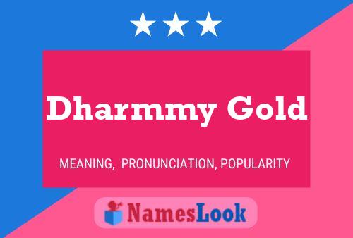 Affiche de nom Dharmmy Gold