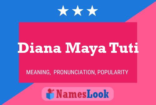 Affiche de nom Diana Maya Tuti