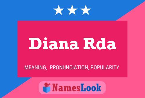 Affiche de nom Diana Rda