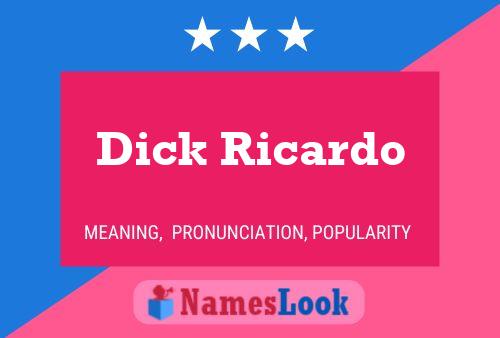 Affiche de nom Dick Ricardo