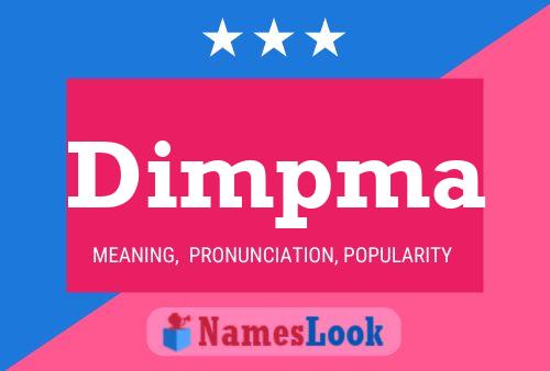 Affiche de nom Dimpma