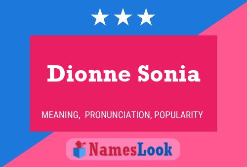 Affiche de nom Dionne Sonia