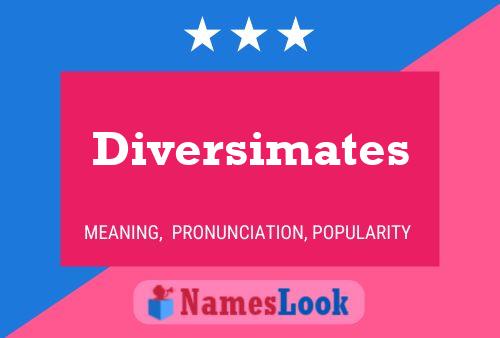 Affiche de nom Diversimates