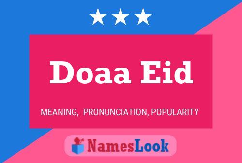 Affiche de nom Doaa Eid