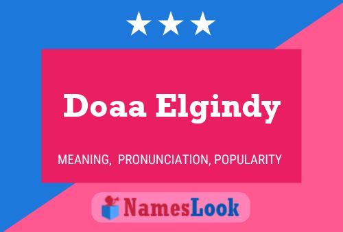 Affiche de nom Doaa Elgindy